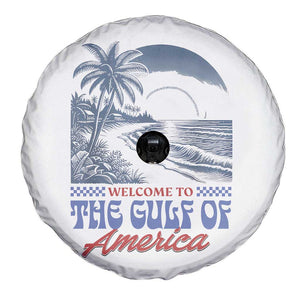 Welcome To America's Gulf Spare Tire Cover Retro Vintage Beach TS02 Print Your Wear