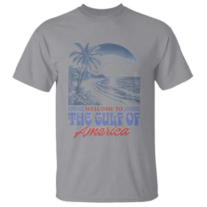 Welcome To America's Gulf T Shirt Retro Vintage Beach TS02 Sport Gray Print Your Wear
