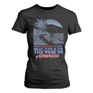 Welcome To America's Gulf T Shirt For Women Retro Vintage Beach TS02 Black Print Your Wear