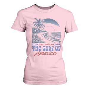 Welcome To America's Gulf T Shirt For Women Retro Vintage Beach TS02 Light Pink Print Your Wear