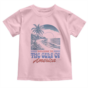 Welcome To America's Gulf Toddler T Shirt Retro Vintage Beach TS02 Light Pink Print Your Wear