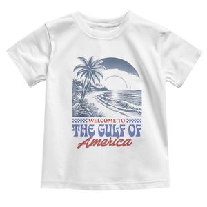 Welcome To America's Gulf Toddler T Shirt Retro Vintage Beach TS02 White Print Your Wear