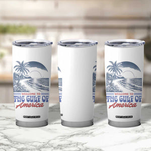 Welcome To America's Gulf Tumbler Cup Retro Vintage Beach TS02 Print Your Wear