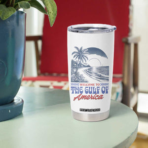Welcome To America's Gulf Tumbler Cup Retro Vintage Beach TS02 Print Your Wear
