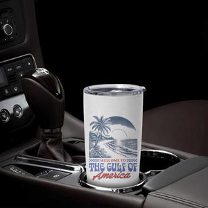 Welcome To America's Gulf Tumbler Cup Retro Vintage Beach TS02 Print Your Wear