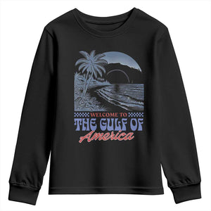Welcome To America's Gulf Youth Sweatshirt Retro Vintage Beach TS02 Black Print Your Wear
