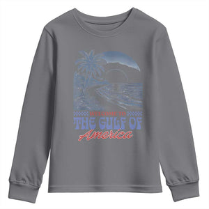 Welcome To America's Gulf Youth Sweatshirt Retro Vintage Beach TS02 Charcoal Print Your Wear
