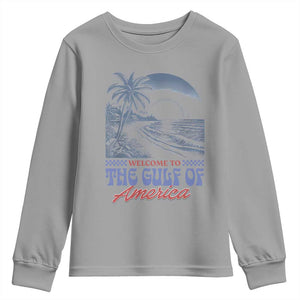 Welcome To America's Gulf Youth Sweatshirt Retro Vintage Beach TS02 Sport Gray Print Your Wear