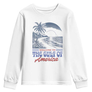 Welcome To America's Gulf Youth Sweatshirt Retro Vintage Beach TS02 White Print Your Wear