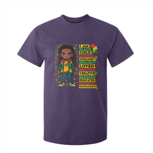 I Am Black Child T Shirt For Kid Locd Boy African American Pride Black History Month TS02 Purple Print Your Wear
