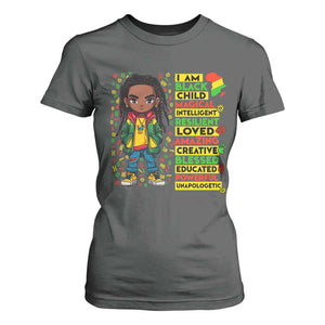 I Am Black Child T Shirt For Women Locd Boy African American Pride Black History Month TS02 Dark Heather Print Your Wear