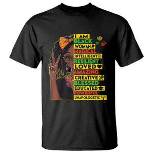I Am Black Woman T Shirt Locd African American Pride Black History Month TS02 Black Print Your Wear