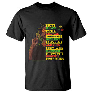 I Am Black Man T Shirt Cool Locd African American Pride Black History Month TS02 Black Print Your Wear