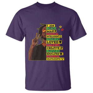 I Am Black Man T Shirt Cool Locd African American Pride Black History Month TS02 Purple Print Your Wear