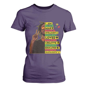I Am Black Man T Shirt For Women Cool Locd African American Pride Black History Month TS02 Purple Print Your Wear