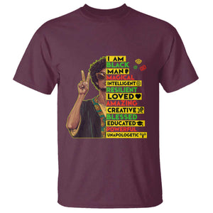 I Am Black Woman T Shirt Afro African American Pride Black History Month TS02 Maroon Print Your Wear