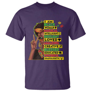 I Am Black Man T Shirt Afro African American Pride Black History Month TS02 Purple Print Your Wear