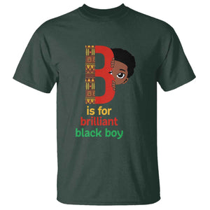 Black History Month Boy T Shirt B Is For Brilliant HBCU Education TS02 Dark Forest Green Print Your Wear