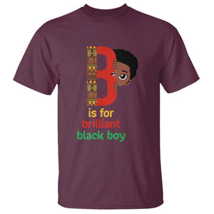 Black History Month Boy T Shirt B Is For Brilliant HBCU Education TS02 Maroon Print Your Wear