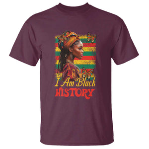 I Am Black History T Shirt African American Pride Woman TS02 Maroon Print Your Wear