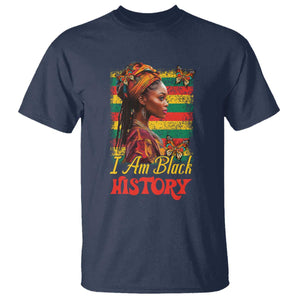 I Am Black History T Shirt African American Pride Woman TS02 Navy Print Your Wear