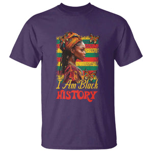 I Am Black History T Shirt African American Pride Woman TS02 Purple Print Your Wear