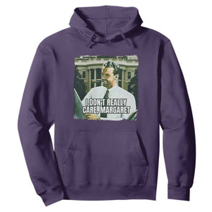 Funny JD Vance Interview Meme Hoodie I Don't Really Care Margaret TS02 Purple Print Your Wear