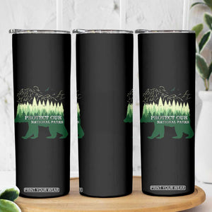 Protect Our Parks National Park Skinny Tumbler Bear Hiking Nature TS02 Print Your Wear
