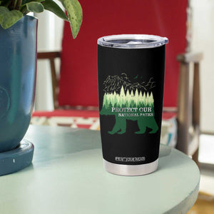 Protect Our Parks National Park Tumbler Cup Bear Hiking Nature TS02 Print Your Wear