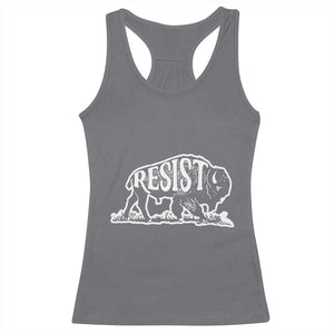 Protect Our National Parks Racerback Tank Top Bison Wildlife Resist TS02 Charcoal Print Your Wear