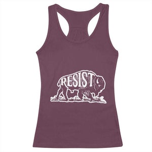 Protect Our National Parks Racerback Tank Top Bison Wildlife Resist TS02 Maroon Print Your Wear