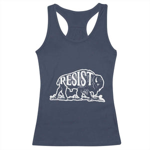 Protect Our National Parks Racerback Tank Top Bison Wildlife Resist TS02 Navy Print Your Wear