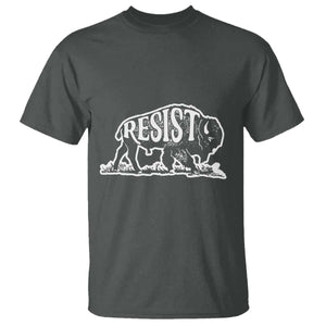 Protect Our National Parks T Shirt Bison Wildlife Resist TS02 Dark Heather Print Your Wear