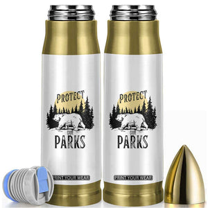 Protect Our Parks Bullet Tumbler Retro Bear Forest Nature Graphic TS02 White Print Your Wear