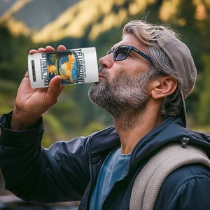 Yellowstone National Park 4 in 1 Can Cooler Tumbler Worlds First NP Retro Vintage Graphic TS02 Print Your Wear