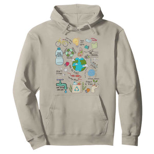 Save The Planet Hoodie Earth Day Protect Nature Environmental Recycling TS02 Sand Print Your Wear