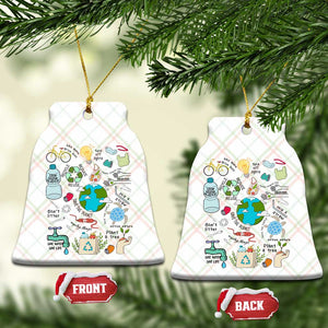 Save The Planet Ceramic Ornament Earth Day Protect Nature Environmental Recycling TS02 Print Your Wear