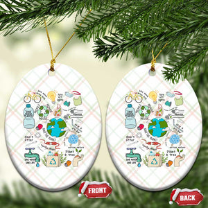 Save The Planet Ceramic Ornament Earth Day Protect Nature Environmental Recycling TS02 Print Your Wear