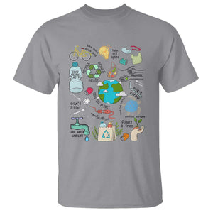 Save The Planet T Shirt Earth Day Protect Nature Environmental Recycling TS02 Sport Gray Print Your Wear