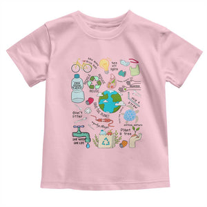 Save The Planet Toddler T Shirt Earth Day Protect Nature Environmental Recycling TS02 Light Pink Print Your Wear