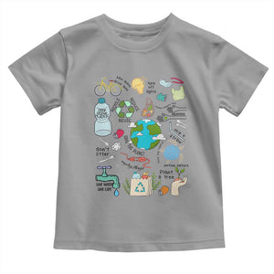 Save The Planet Toddler T Shirt Earth Day Protect Nature Environmental Recycling TS02 Sport Gray Print Your Wear