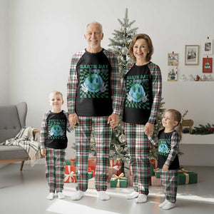 Earth Day Everyday Plaid Pajama Set Smile Face Hippie Planet Anniversary TS02 Christmas Plaid Print Your Wear