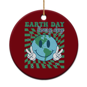 Earth Day Everyday Ceramic Ornament Smile Face Hippie Planet Anniversary TS02 1pc Red Print Your Wear