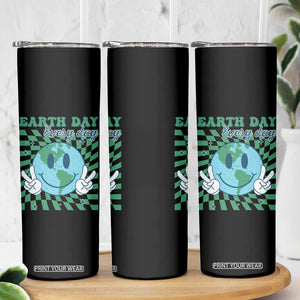 Earth Day Everyday Skinny Tumbler Smile Face Hippie Planet Anniversary TS02 Print Your Wear