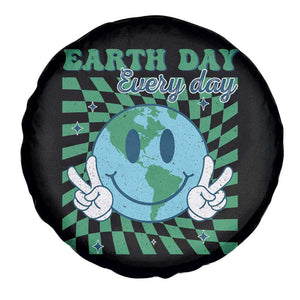 Earth Day Everyday Spare Tire Cover Smile Face Hippie Planet Anniversary TS02 Print Your Wear