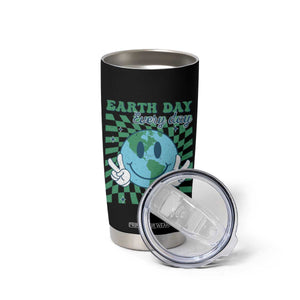 Earth Day Everyday Tumbler Cup Smile Face Hippie Planet Anniversary TS02 Print Your Wear