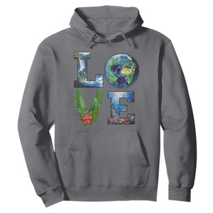 Earth Day LOVE Hoodie Planet Anniversary Everyday TS02 Charcoal Print Your Wear