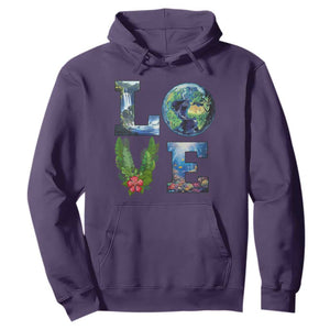 Earth Day LOVE Hoodie Planet Anniversary Everyday TS02 Purple Print Your Wear