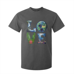 Earth Day LOVE T Shirt For Kid Planet Anniversary Everyday TS02 Dark Heather Print Your Wear