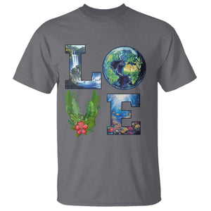 Earth Day LOVE T Shirt Planet Anniversary Everyday TS02 Charcoal Print Your Wear